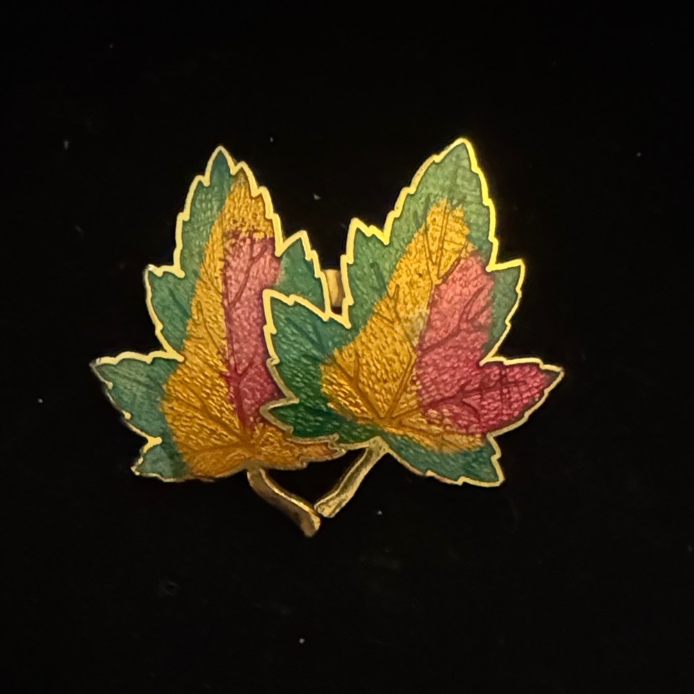 Colorful Leaf Brooch